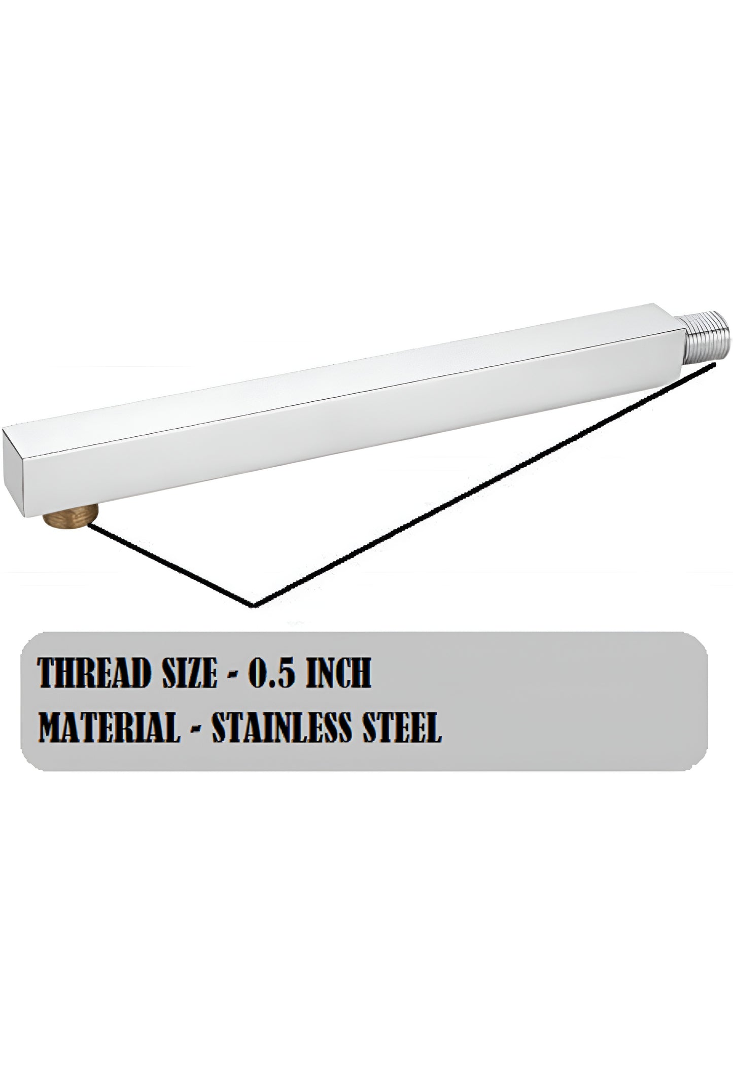Stainless Steel Shower Arm with Flange