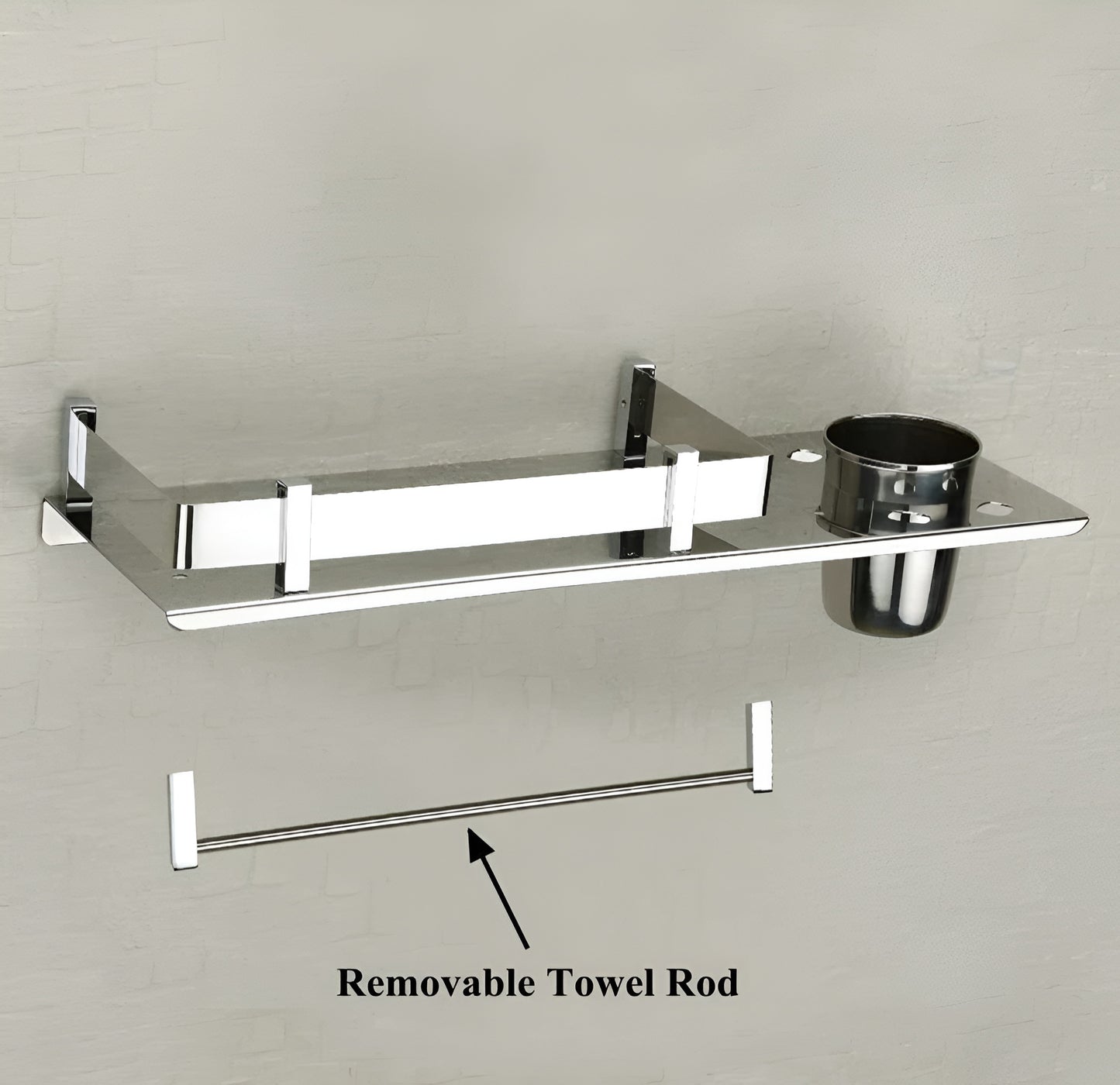 Stainless Steel Bathroom Shelf Organizer