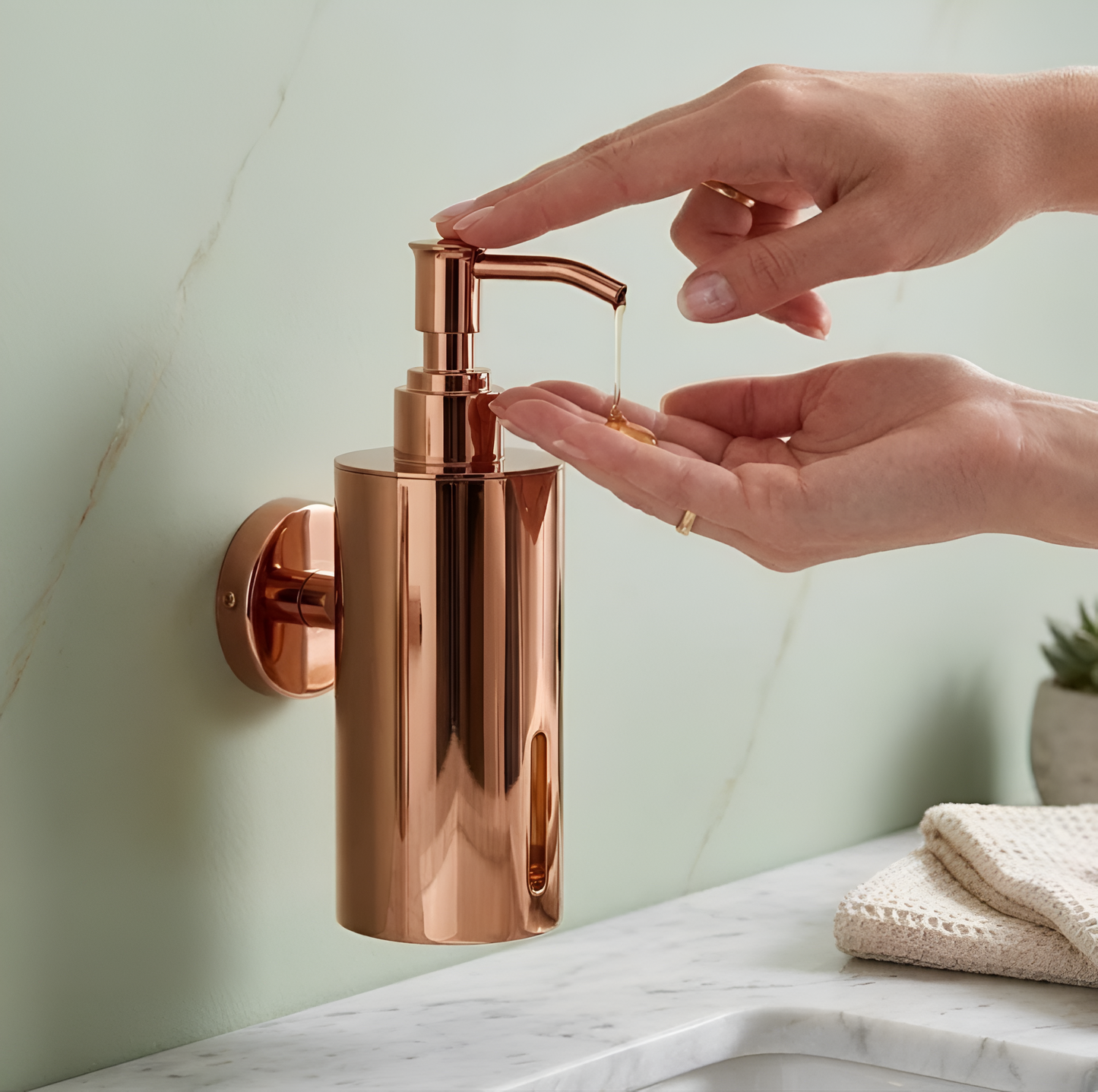 G2B Mart Stainless Steel Soap Dispenser – Wall Mounted (Premium Finish)