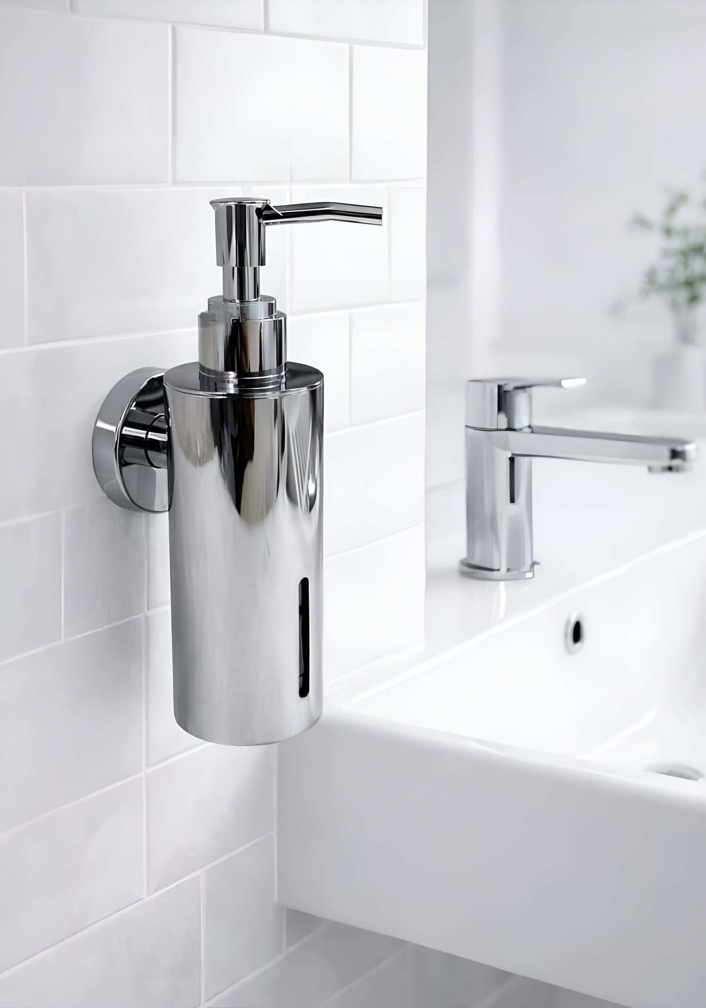 G2B Mart Stainless Steel Soap Dispenser – Wall Mounted (Premium Finish)