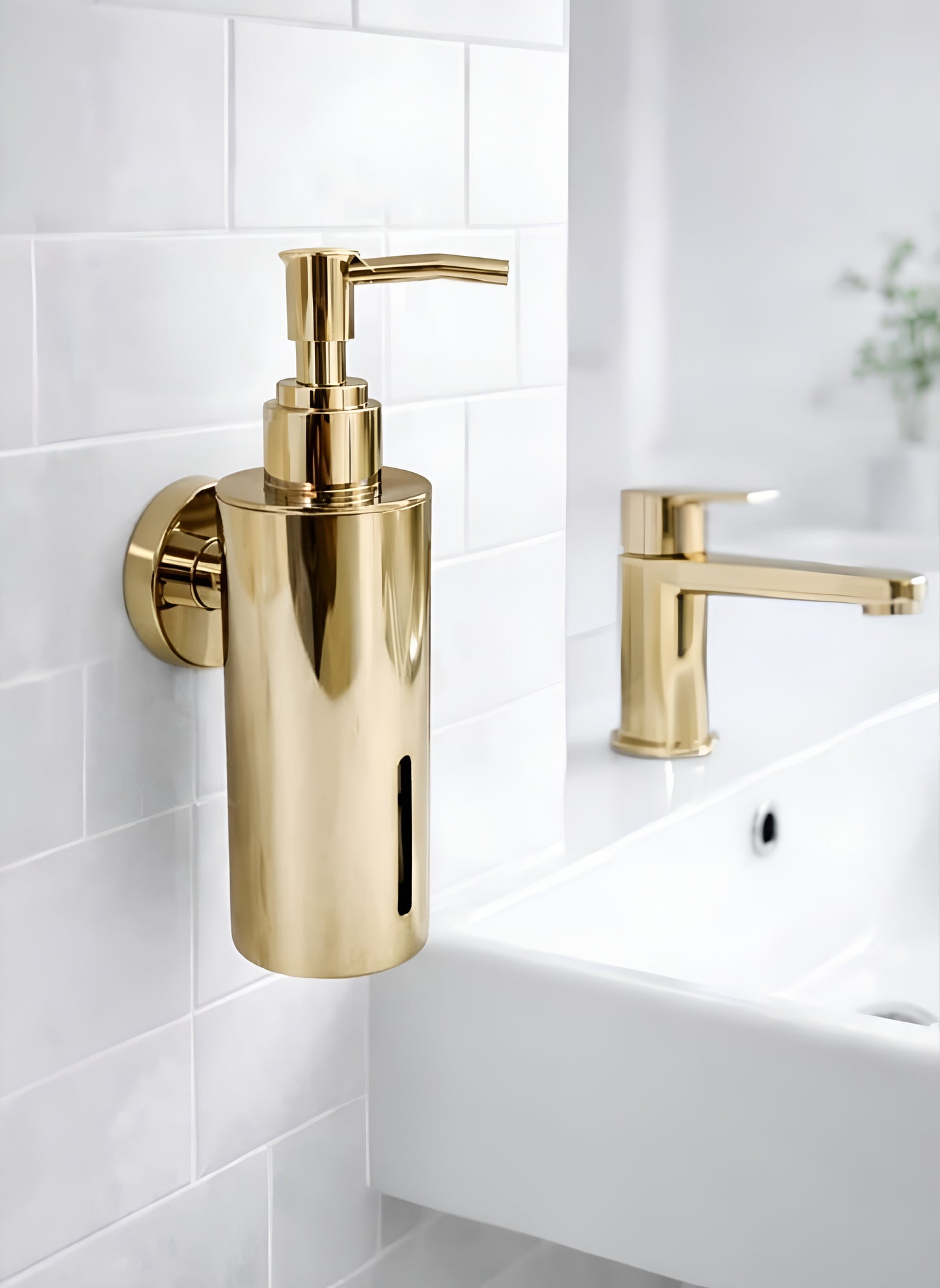 G2B Mart Stainless Steel Soap Dispenser – Wall Mounted (Premium Finish)