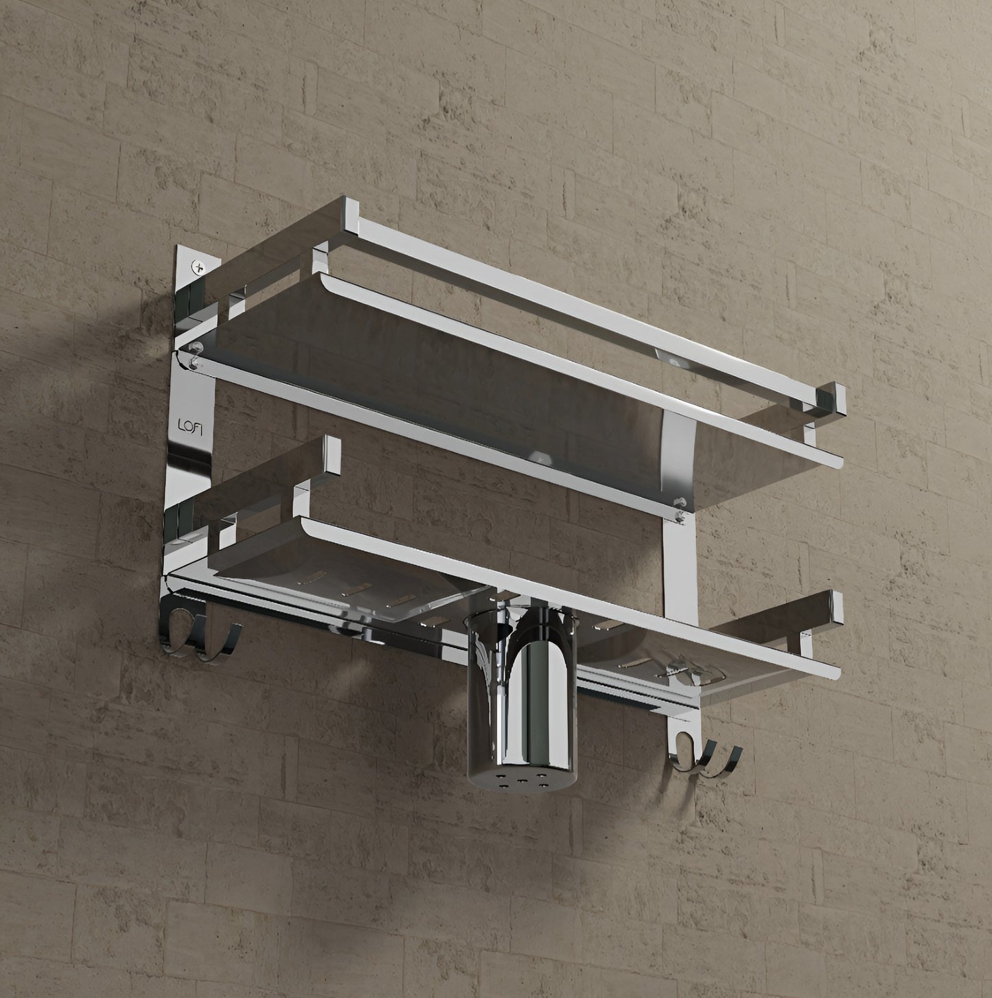Stainless Steel Bathroom Shelf Organizer