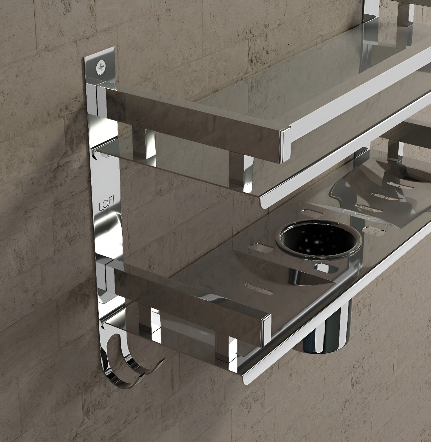 Stainless Steel Bathroom Shelf Organizer