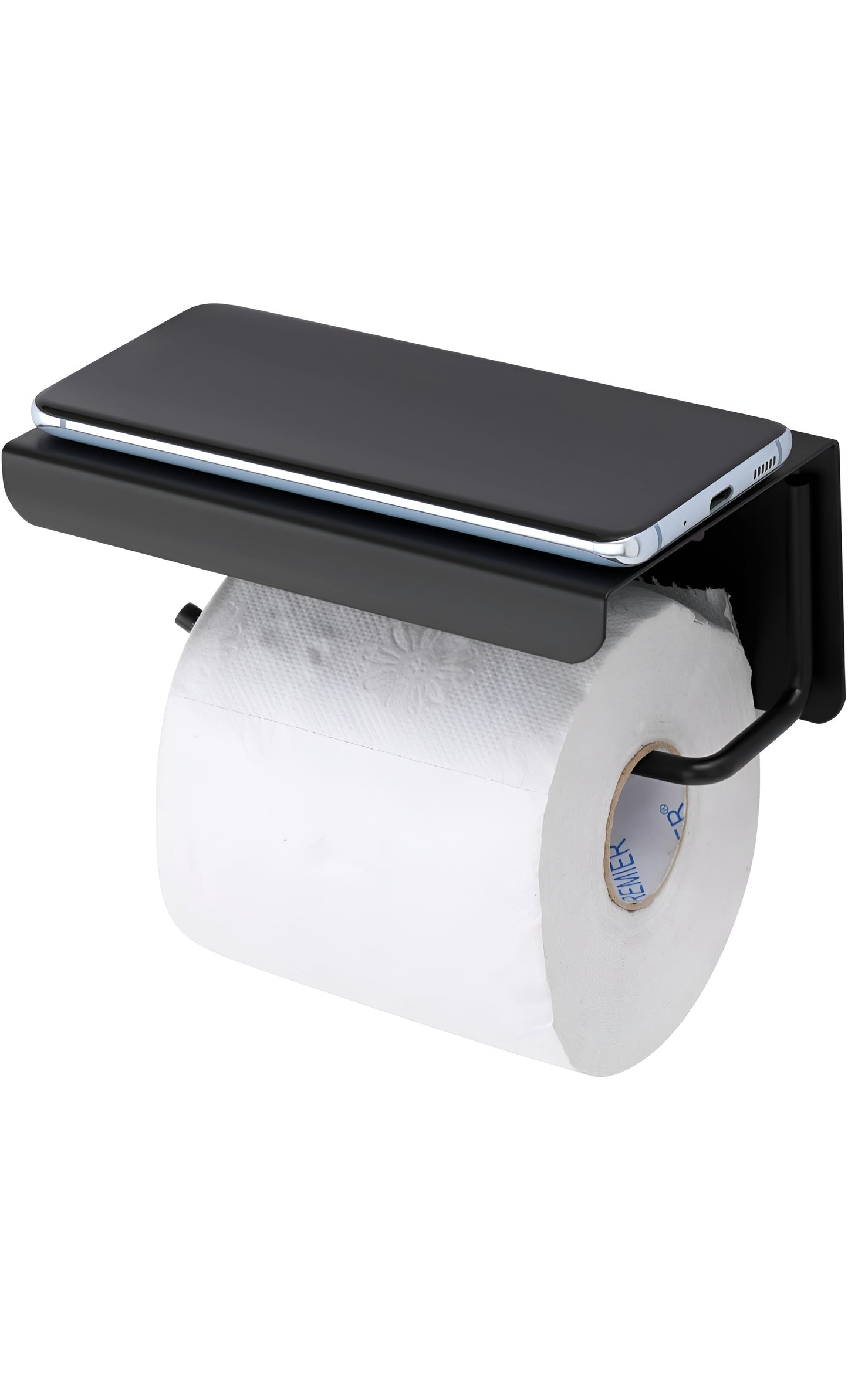 Wall Mounted Toilet Paper Holder with Mobile Stand