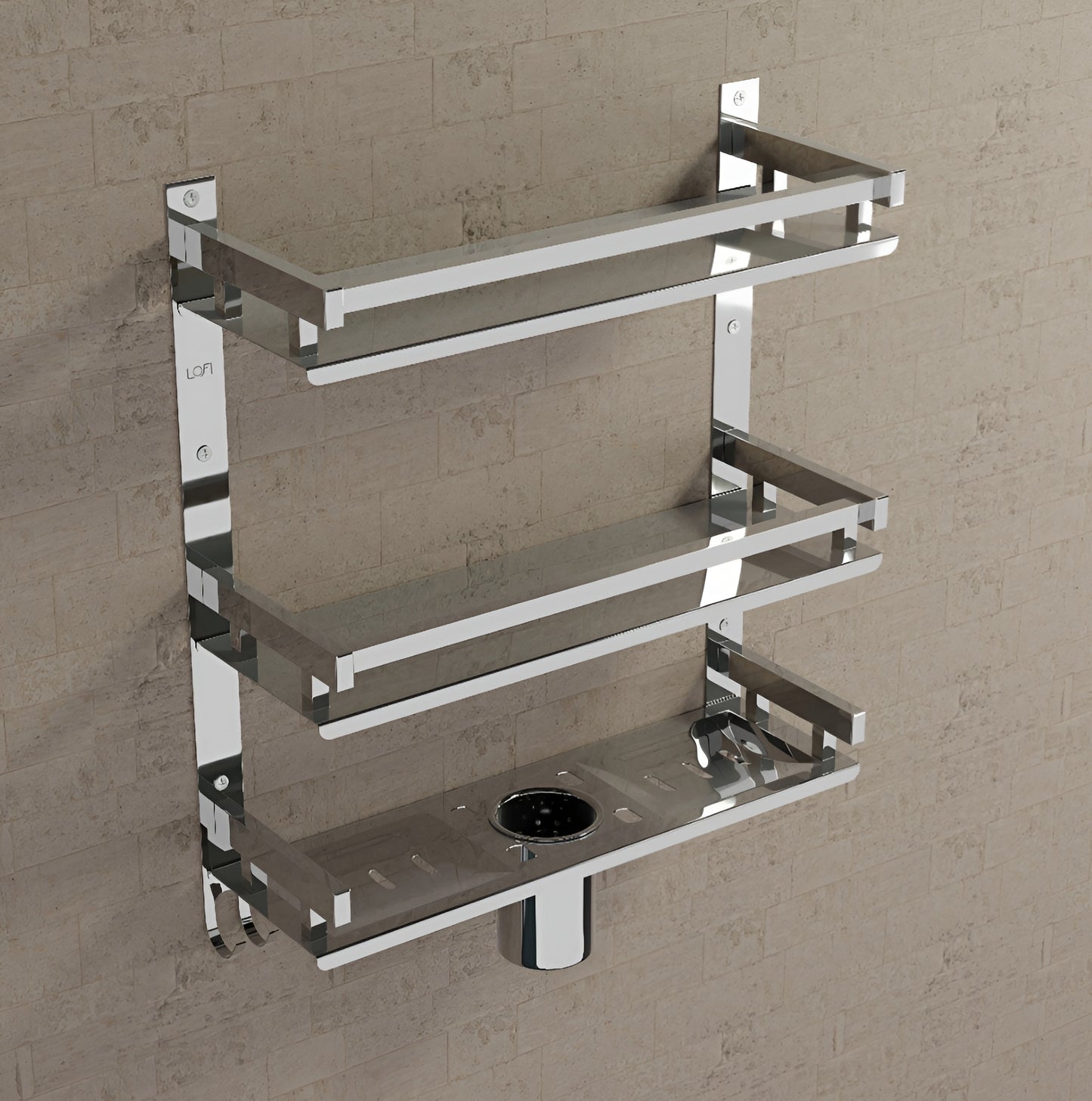 Stainless Steel Bathroom Shelf Organizer