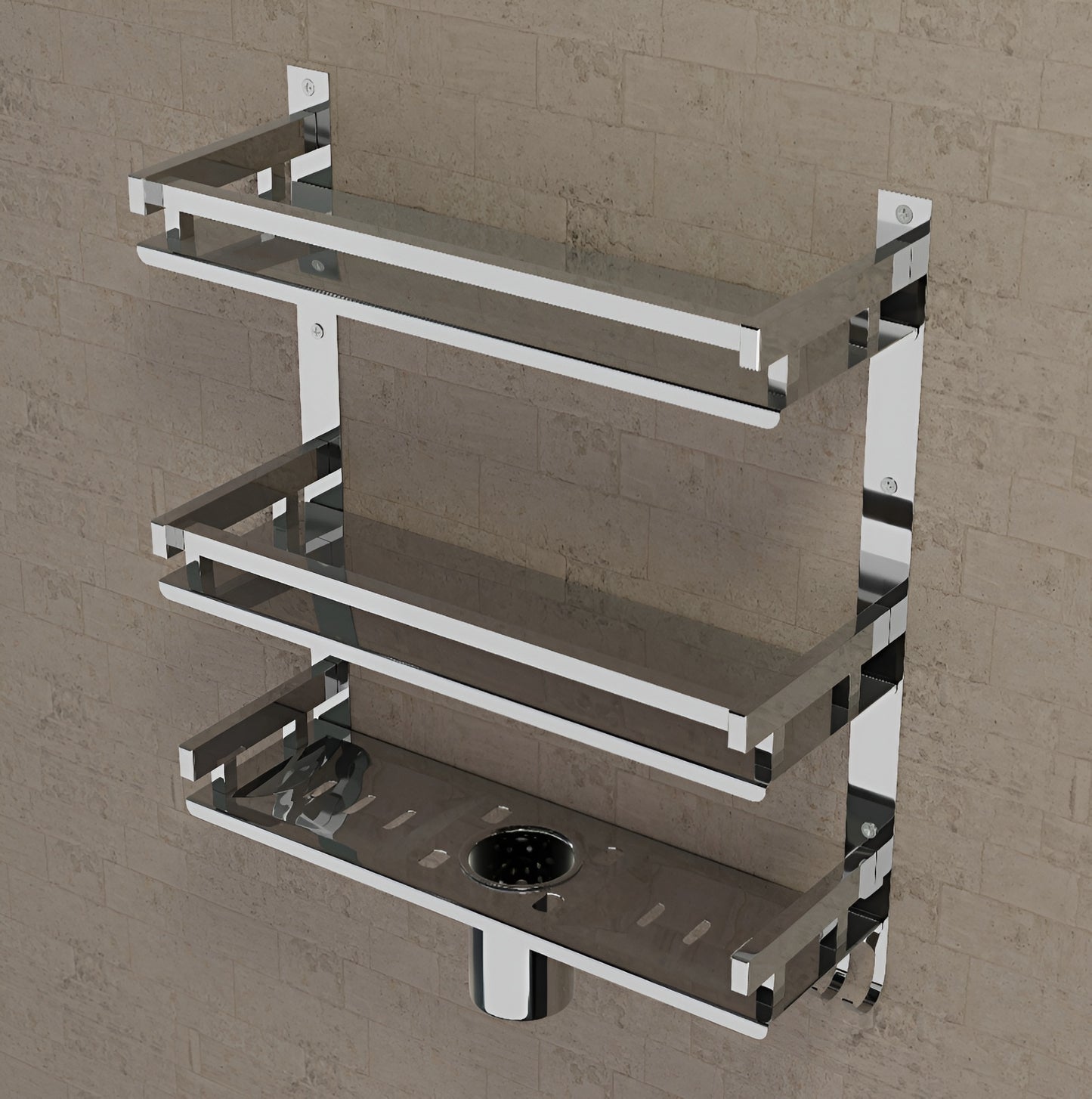 Stainless Steel Bathroom Shelf Organizer