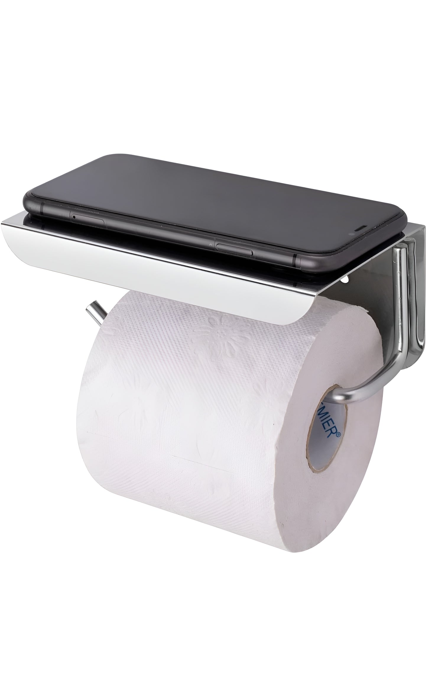 Wall Mounted Toilet Paper Holder with Mobile Stand