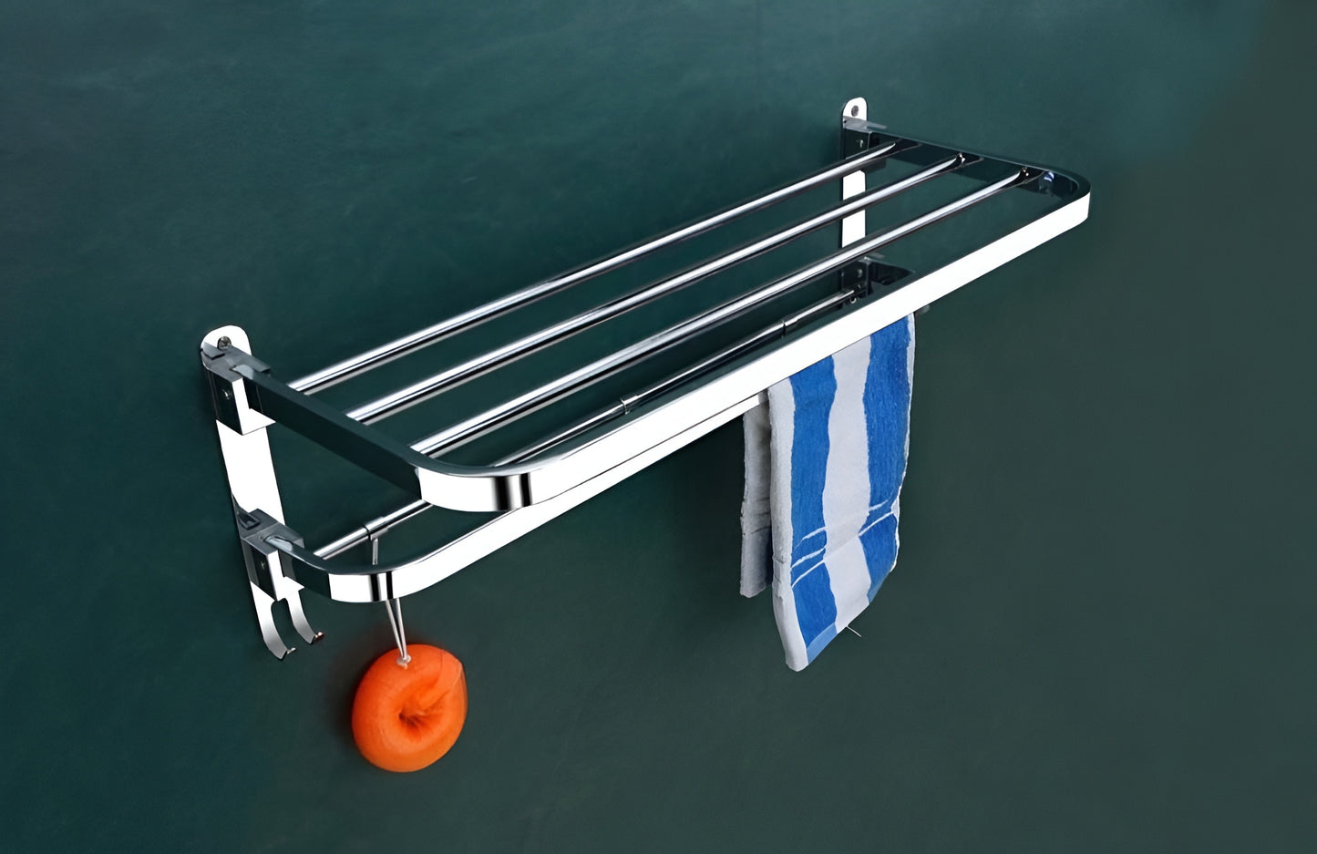Stainless Steel Double Decker Towel Rack – 24 Inches